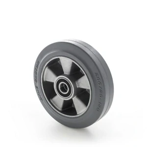 Průmyslové pojezdové kolo/kolečko s elastickou pryží 160 mm, otvor 20 mm, nosnost 400 kg
