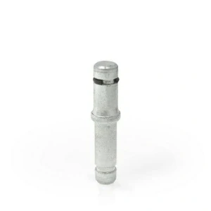 Montážní dřík 10 × 22 mm ze zinkované oceli pro kladky/kolečka, nosnost 75 kg