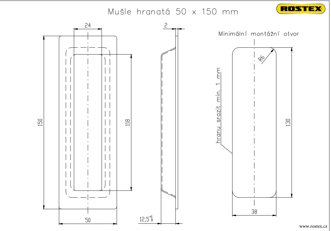 MUŠLE hranatá NEREZ