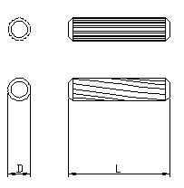 Kolík spojovací 6 × 30 mm spirálově rýhovaný BK 1kg