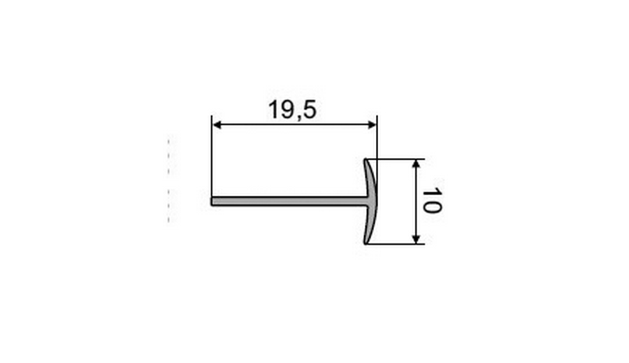 ZOBAL Lišta spojovací 28 mm DUROPAL, 600 mm, hliník