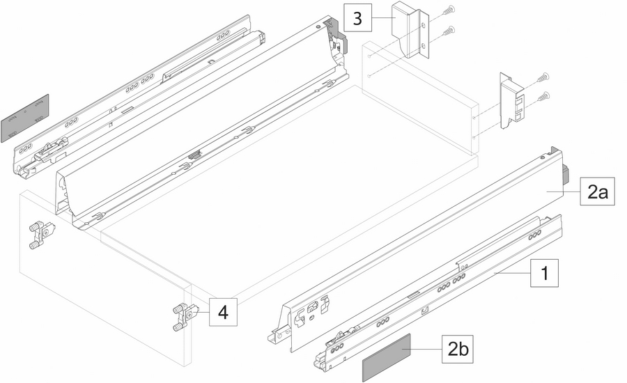 TBX TANDEMBOX antaro 500 M 30 kg bílá – komplet