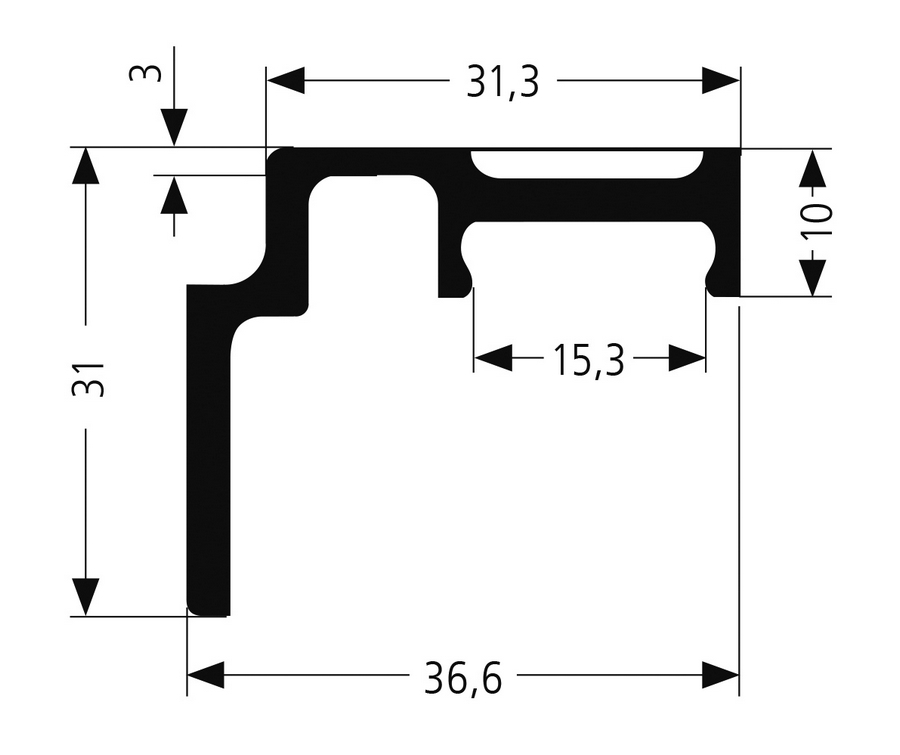 KOOP Adapter Smart klip pro uchycení LED profilu k soklu jemně matná